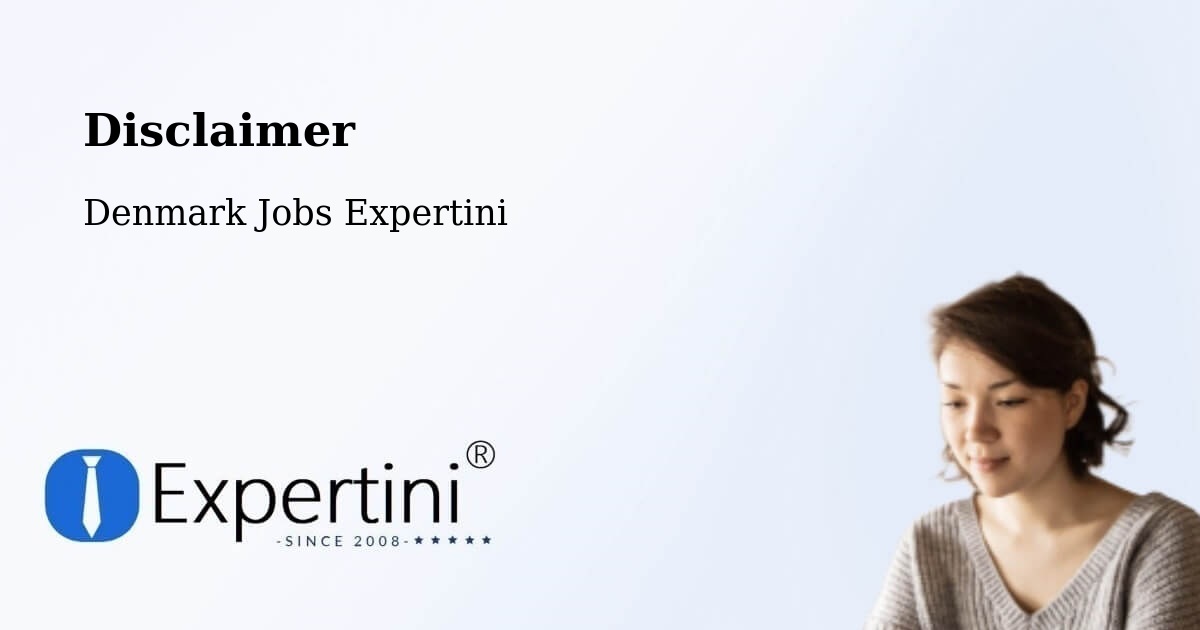 Disclaimer – Stenlille - Denmark Jobs Expertini